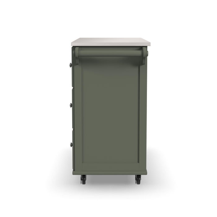 Dolly Madison Green Kitchen Cart