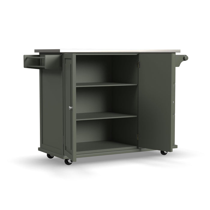 Dolly Madison Green Kitchen Cart