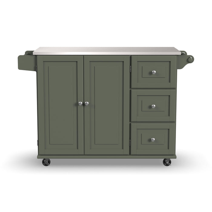 Dolly Madison Green Kitchen Cart