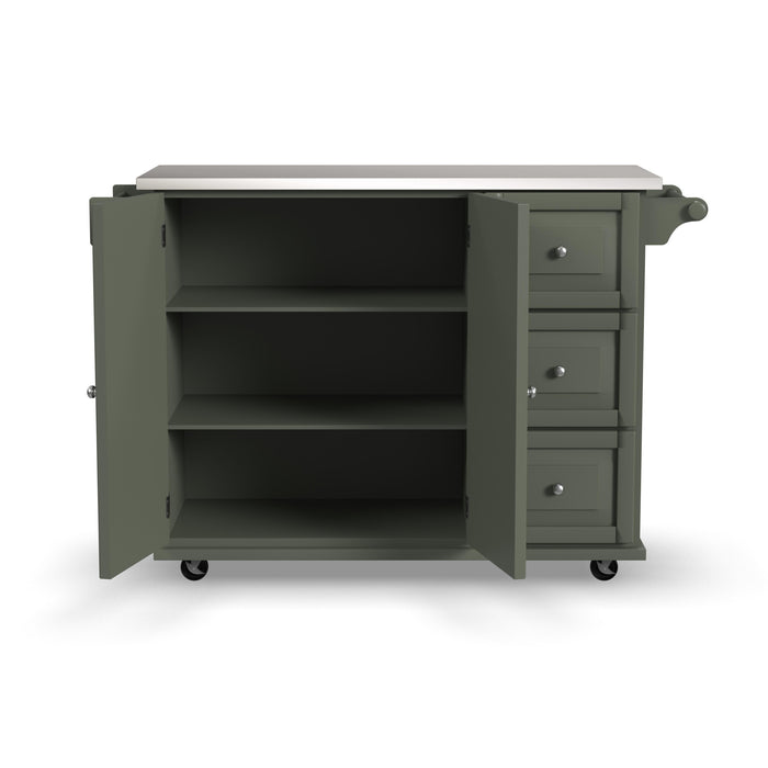 Dolly Madison Green Kitchen Cart