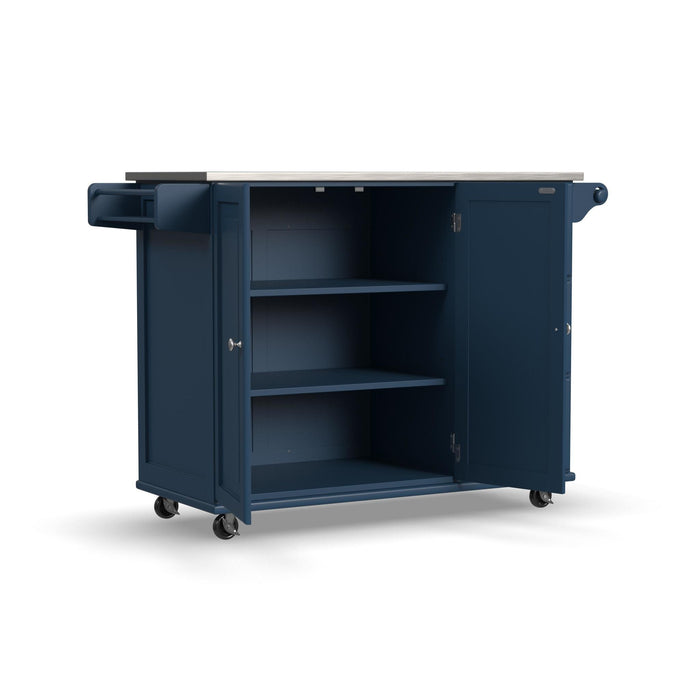 Dolly Madison Blue Kitchen Cart