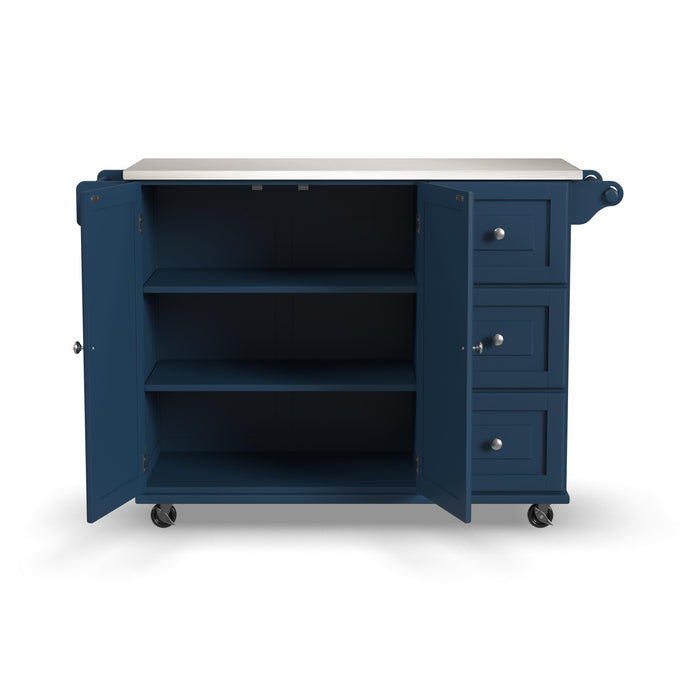 Dolly Madison Blue Kitchen Cart