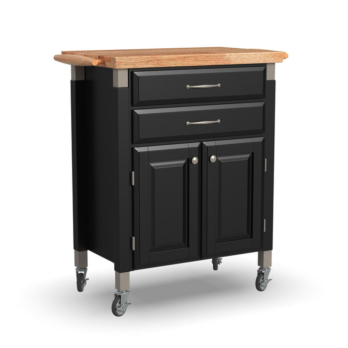 Dolly Madison Black Kitchen Cart