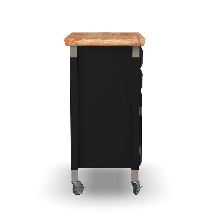 Dolly Madison Black Kitchen Cart