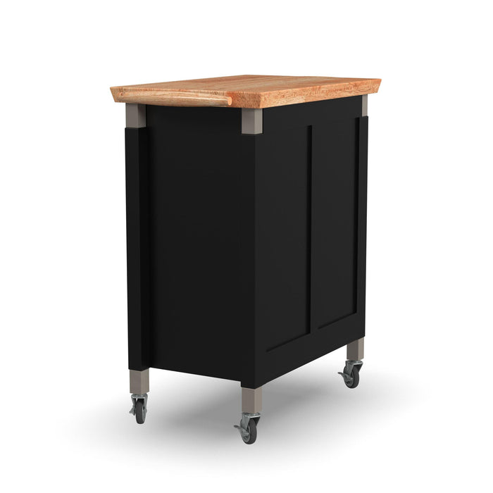 Dolly Madison Black Kitchen Cart