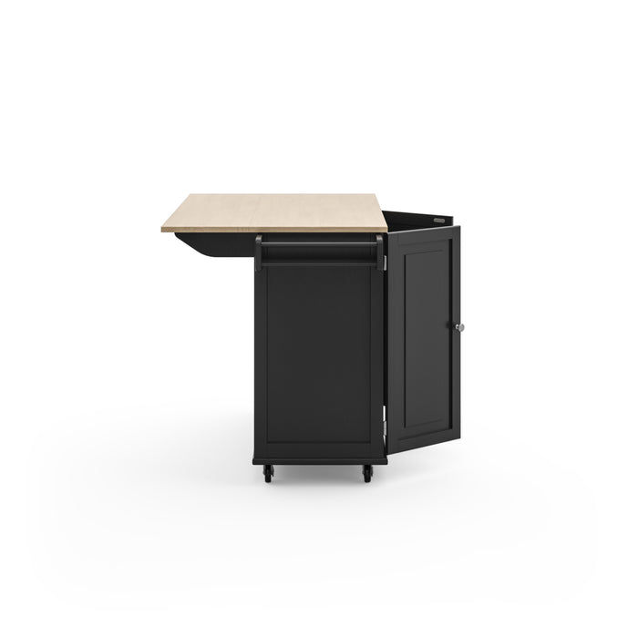 Dolly Madison Black Kitchen Cart