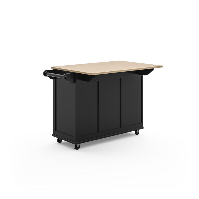 Dolly Madison Black Kitchen Cart