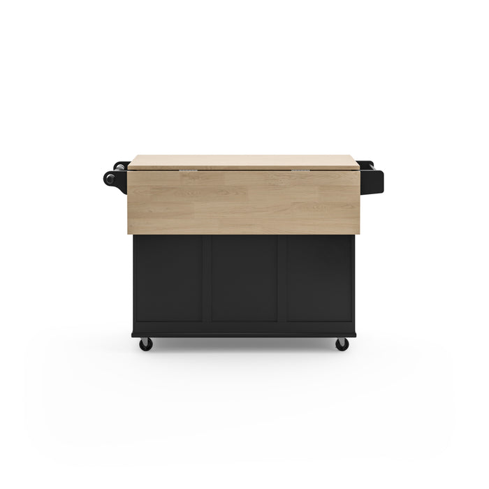 Dolly Madison Black Kitchen Cart