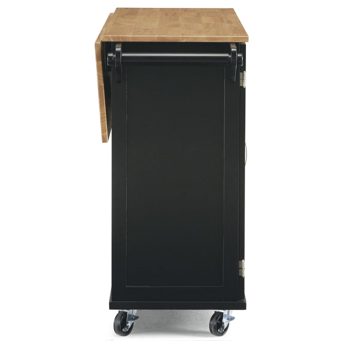 Dolly Madison Black Kitchen Cart