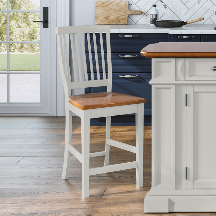 Americana Off-White Counter Stool