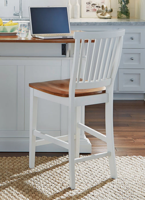 Americana Off-White Counter Stool