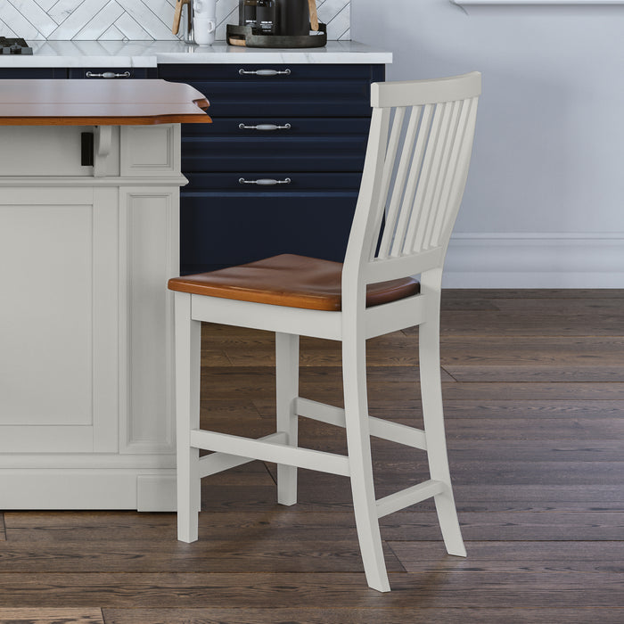 Americana Off-White Counter Stool