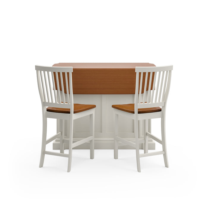 Americana Off-White Kitchen Island Set