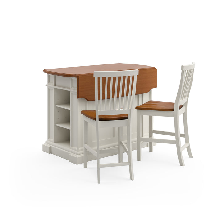 Americana Off-White Kitchen Island Set