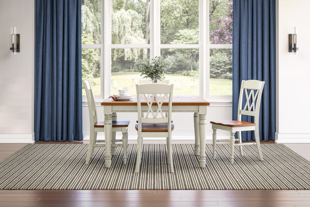 Monarch Off-White 5 Piece Dining Set