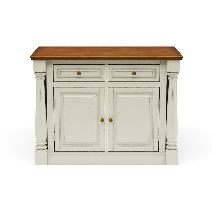 Monarch Off-White Kitchen Island