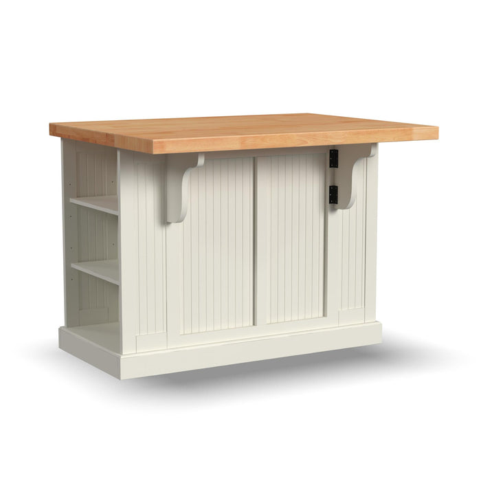 Nantucket Off-White Kitchen Island