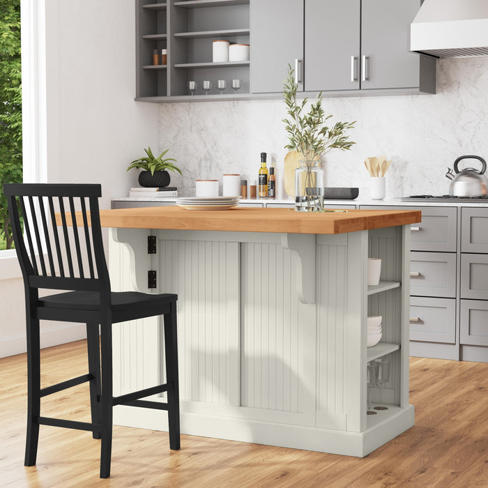 Nantucket Off-White Kitchen Island