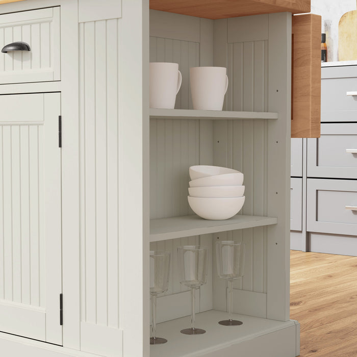 Nantucket Off-White Kitchen Island