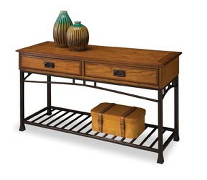 Modern Craftsman Brown Console Table