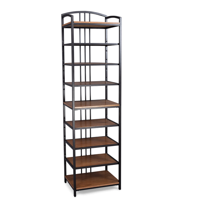 Modern Craftsman Brown Closet Wall Shelf Unit
