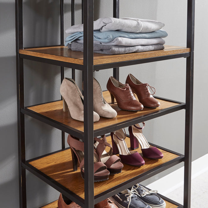 Modern Craftsman Closet Wall Shelf Unit