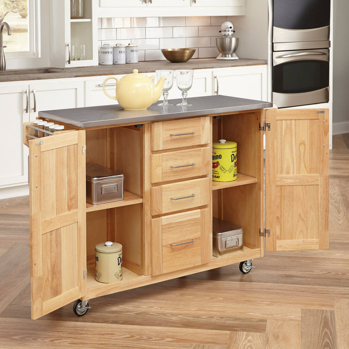 General Line Brown Kitchen Cart