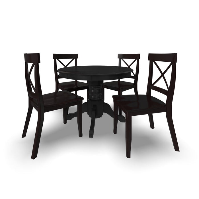 Blair Black 5 Piece Dining Set