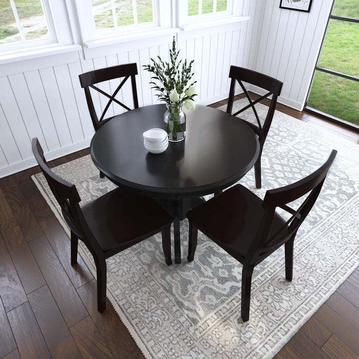 Blair Black 5 Piece Dining Set