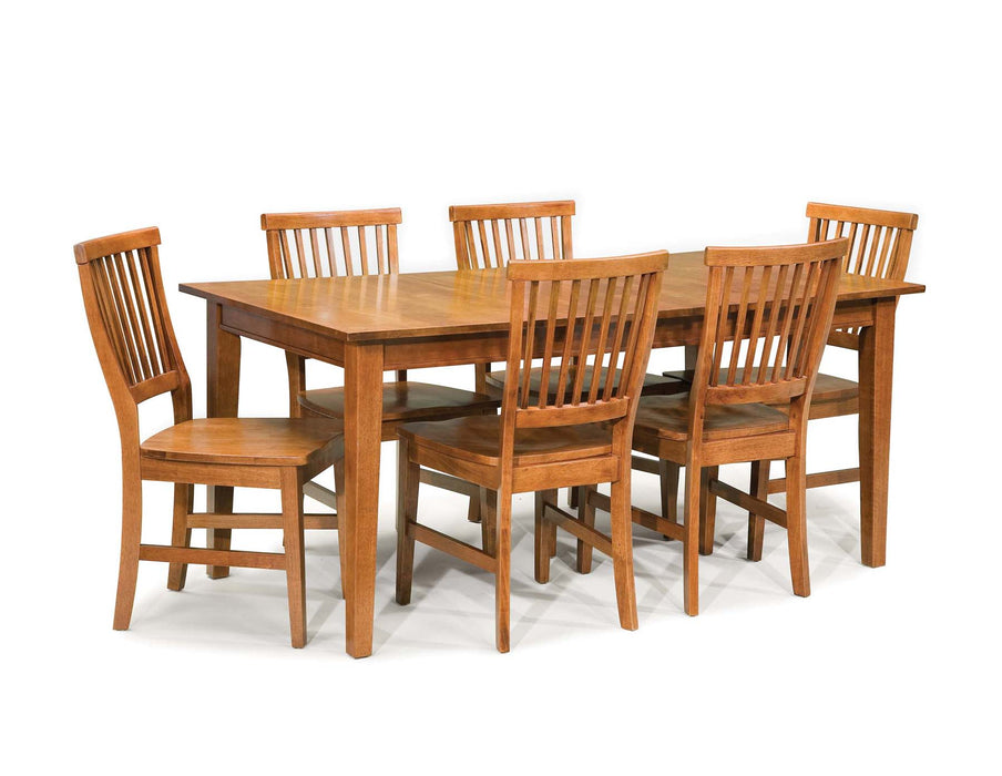 Arts & Crafts Brown 7 Piece Dining Set