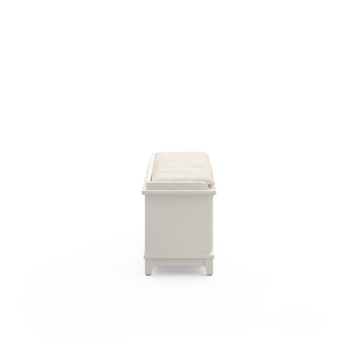 Arts & Crafts Off-White Storage Bench