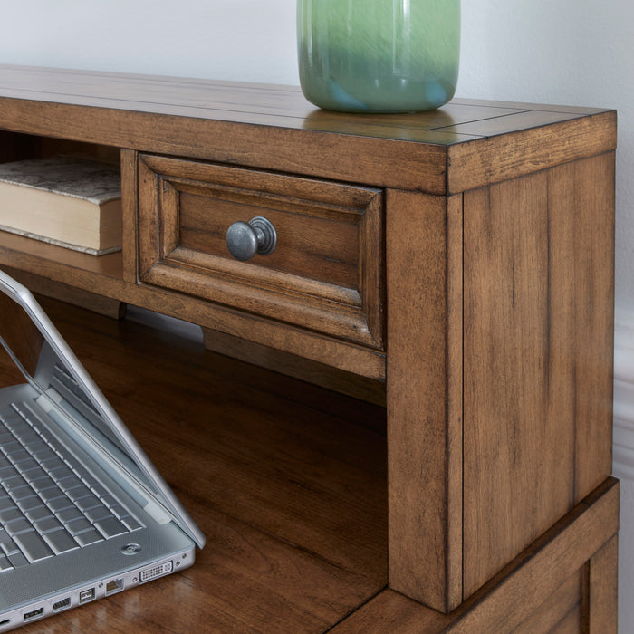 Sedona Brown Desk with Hutch