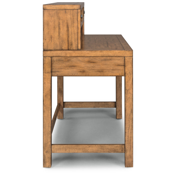 Sedona Brown Desk with Hutch