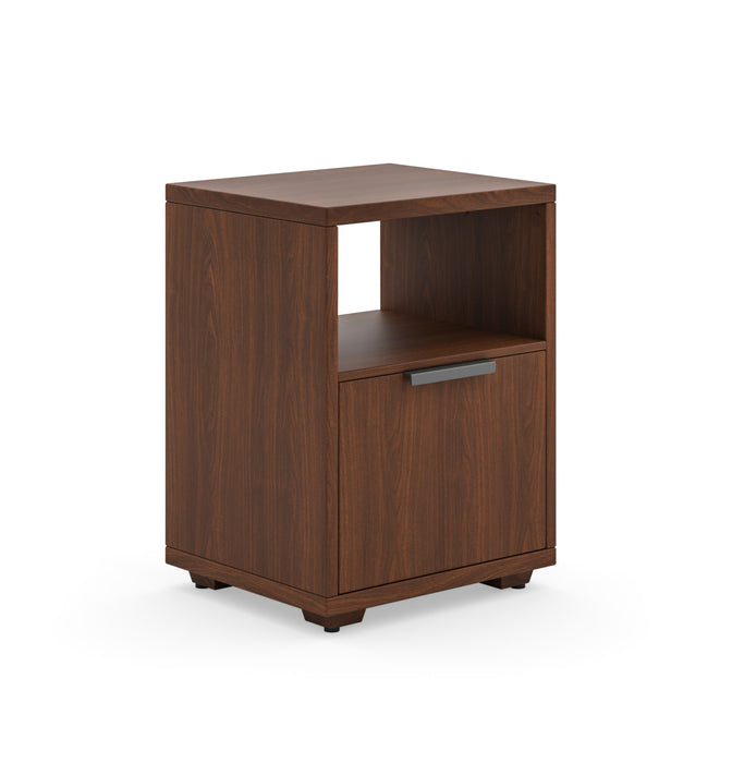 Merge Brown Desk, Monitor Stand and File Cabinet