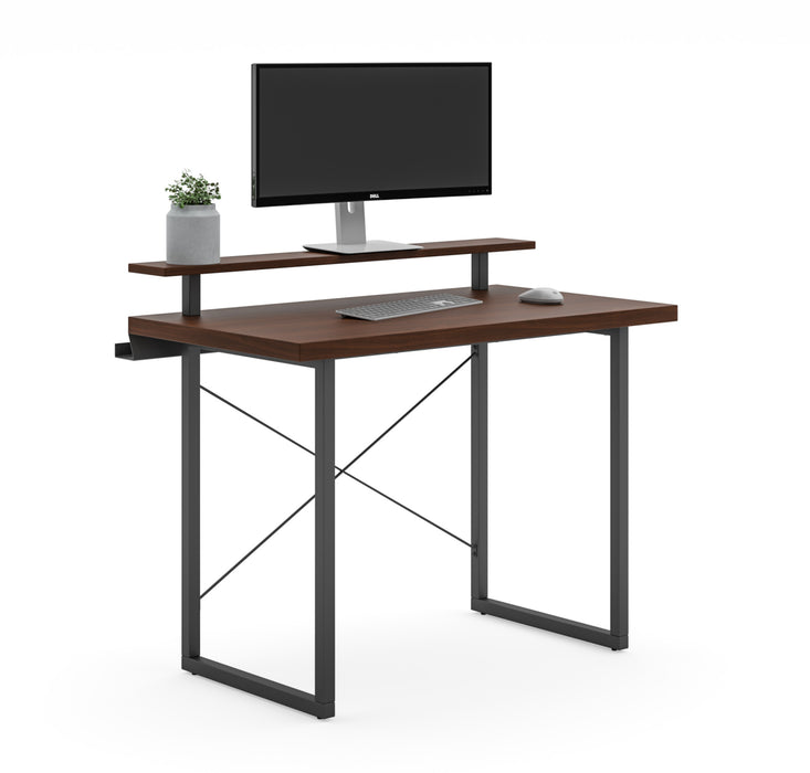 Merge Brown Desk with Monitor Stand