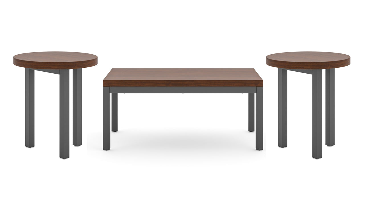 Merge Brown 3-Piece Coffee Table Set