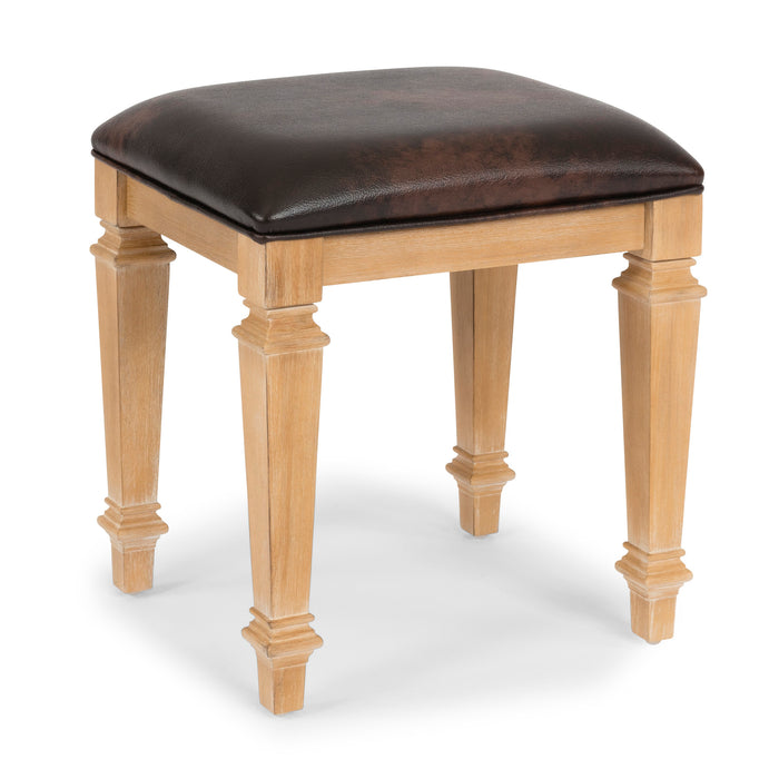 Manor House Brown Vanity Bench