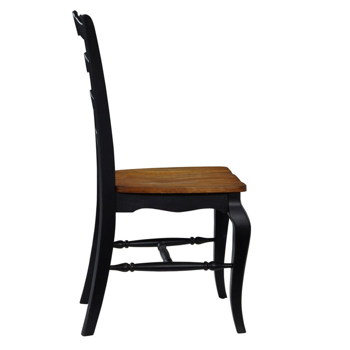 French Countryside Black Dining Chair Pair