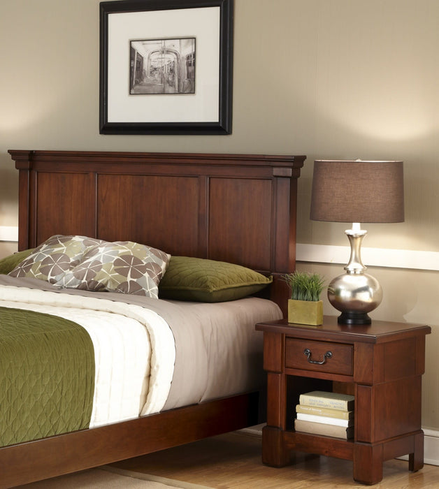 Aspen Brown King Headboard and Nightstand