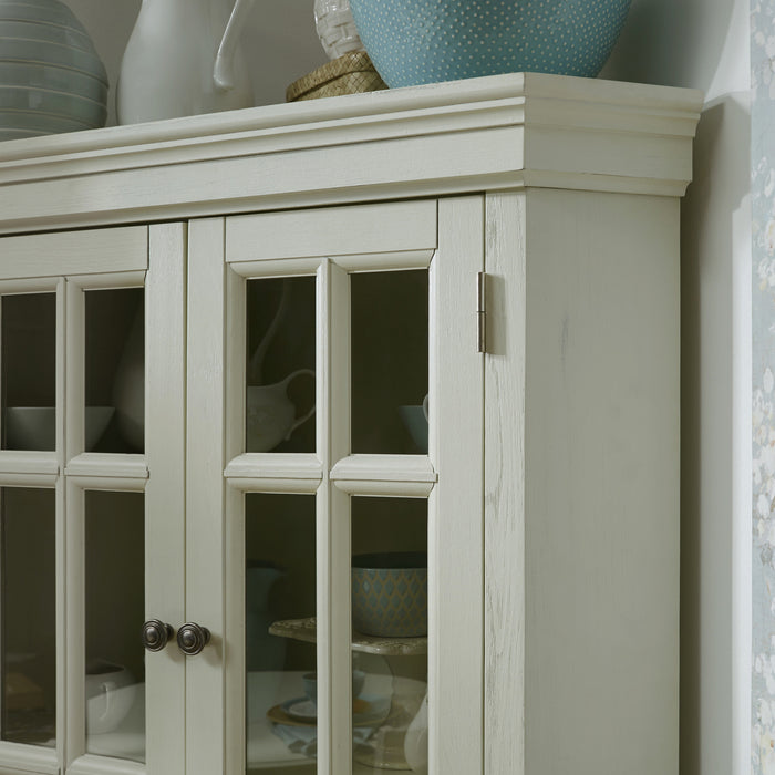 Seaside Lodge Off-White Corner China Cabinet