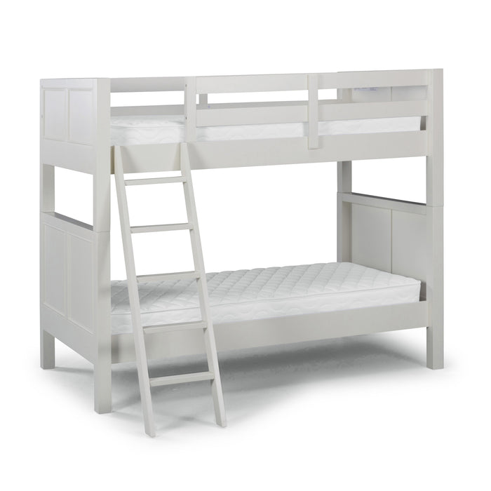 Naples Off-White Twin Over Twin Bunk Bed