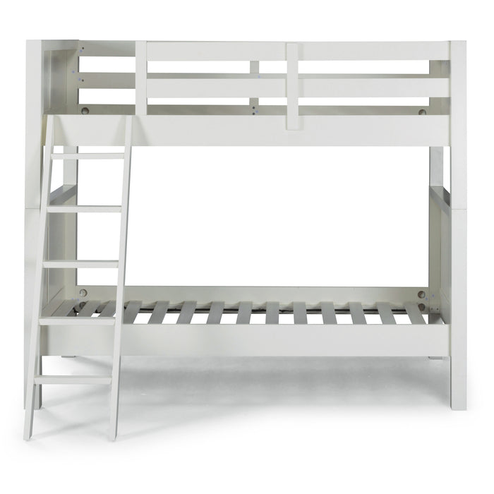 Naples Off-White Twin Over Twin Bunk Bed