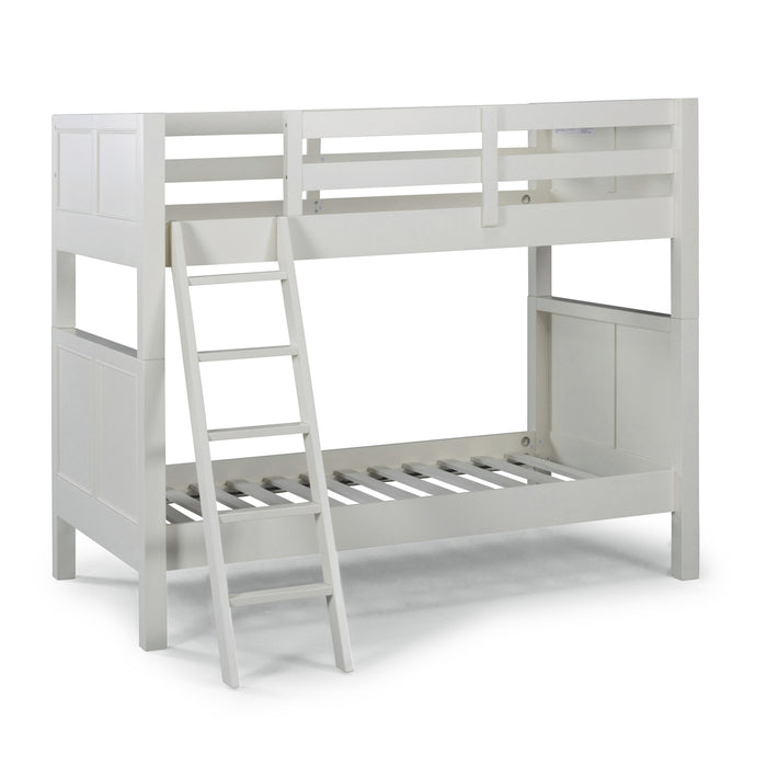 Naples Off-White Twin Over Twin Bunk Bed