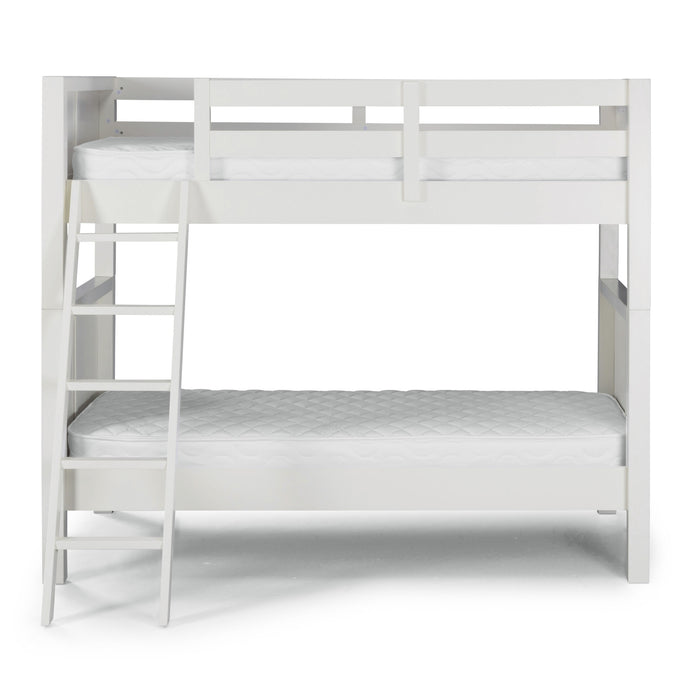 Naples Off-White Twin Over Twin Bunk Bed