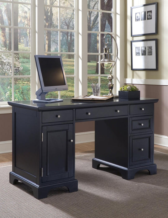 Bedford Black Pedestal Desk