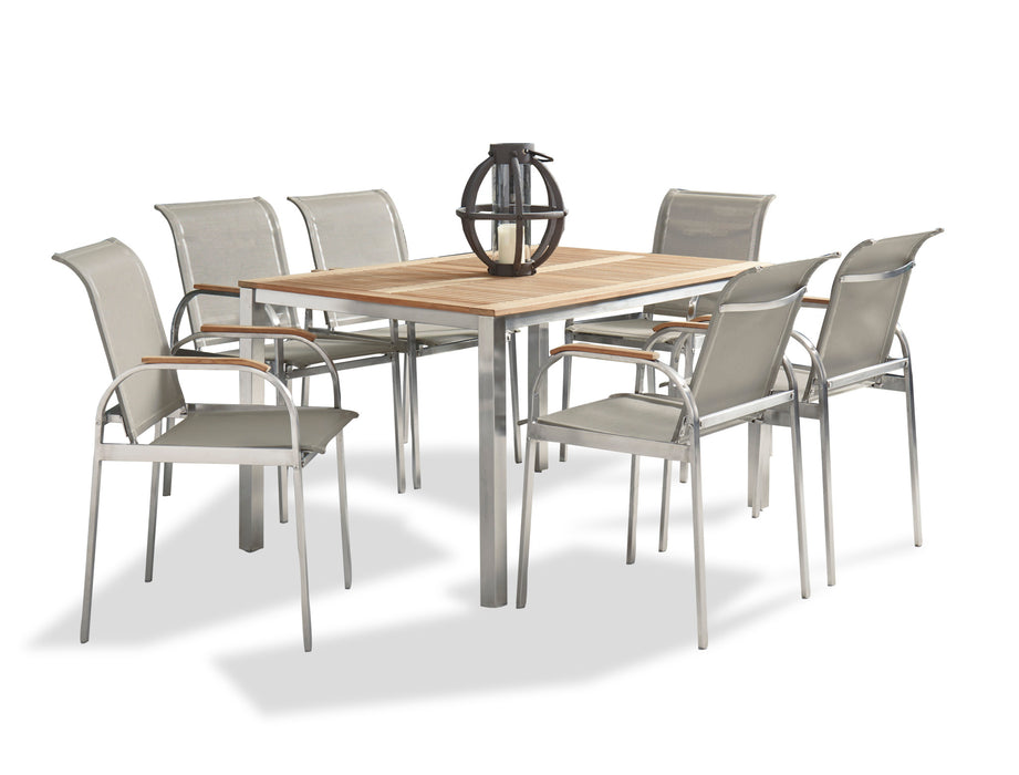 Aruba Gray 7 Piece Outdoor Dining Set