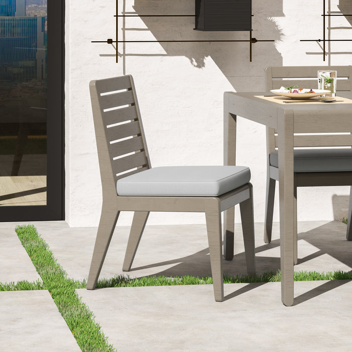 Sustain Gray Outdoor Dining Chair Pair