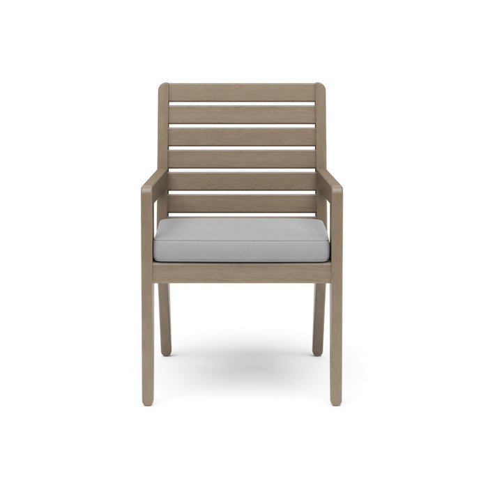 Sustain Gray Outdoor Dining Armchair Pair