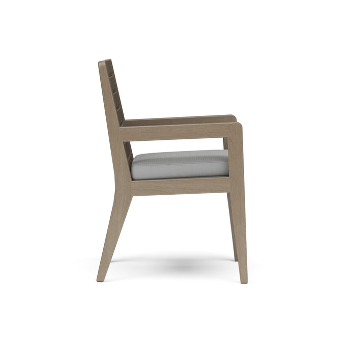 Sustain Gray Outdoor Dining Armchair Pair