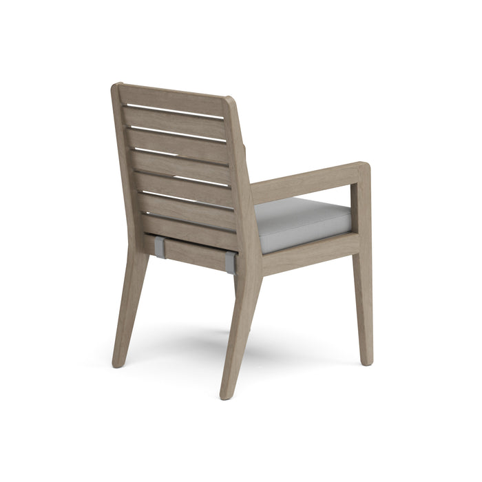 Sustain Gray Outdoor Dining Armchair Pair